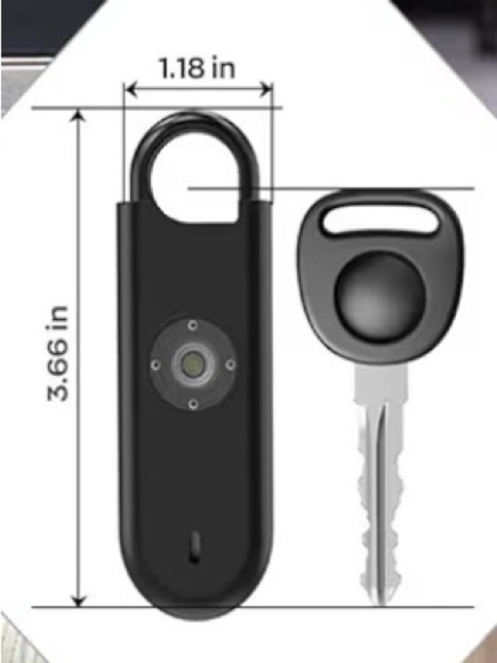 Personal Safety Alarm with LED Light - Picture 4 of 4